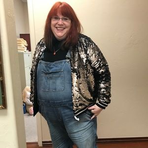 torrid sequin bomber jacket